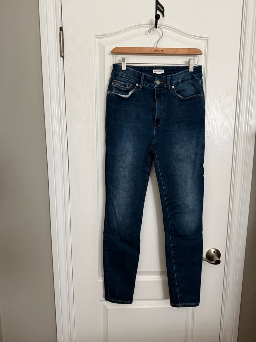 Good American Dark Blue High-Rise Skinny Jeans